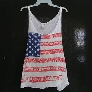 American flag tank top